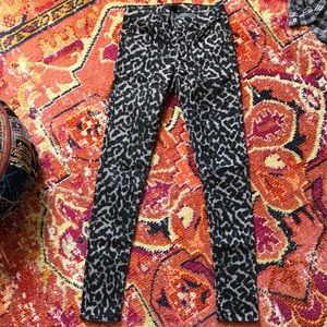 Adorable leopard jeans